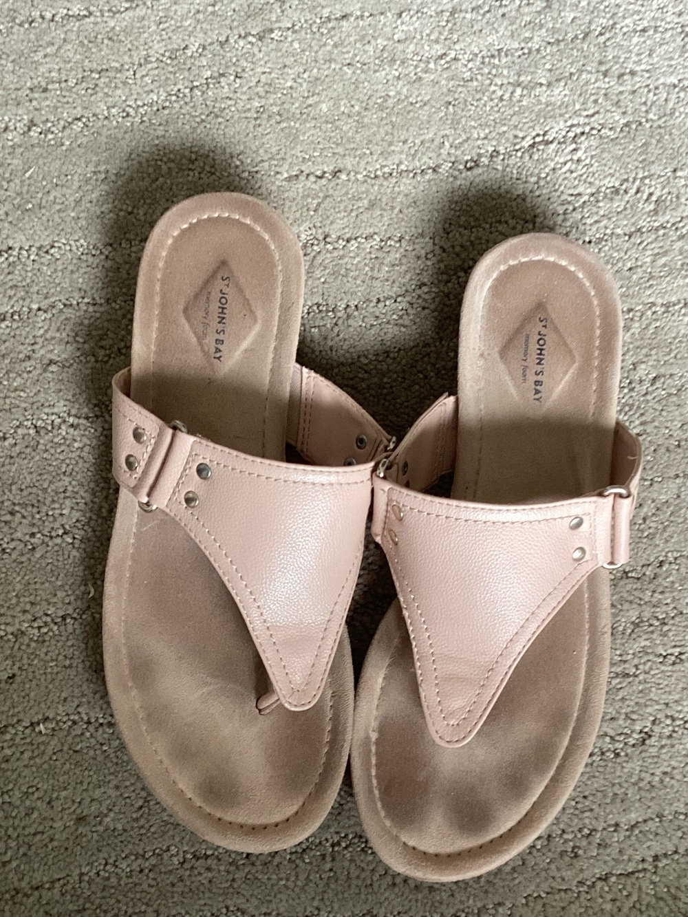 St. John's Bay Blush Thong Slide Sandals